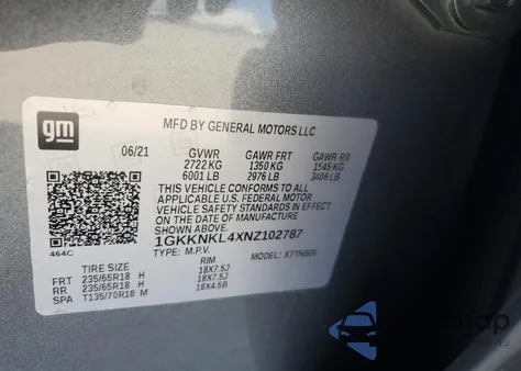 1GKKNKL4XNZ102787